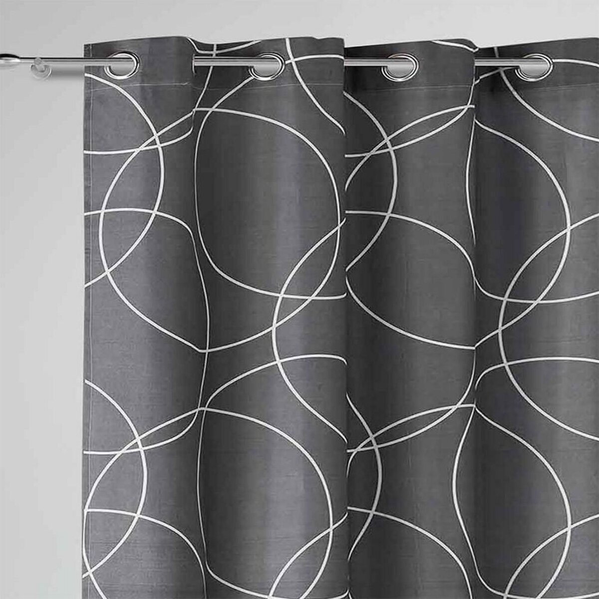 Douceur d'Intérieur Rideau à œillets 140x240 microfibre Elton