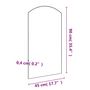 Voir la diapositive 6 : VIDAXL Miroir 90x45 cm Verre