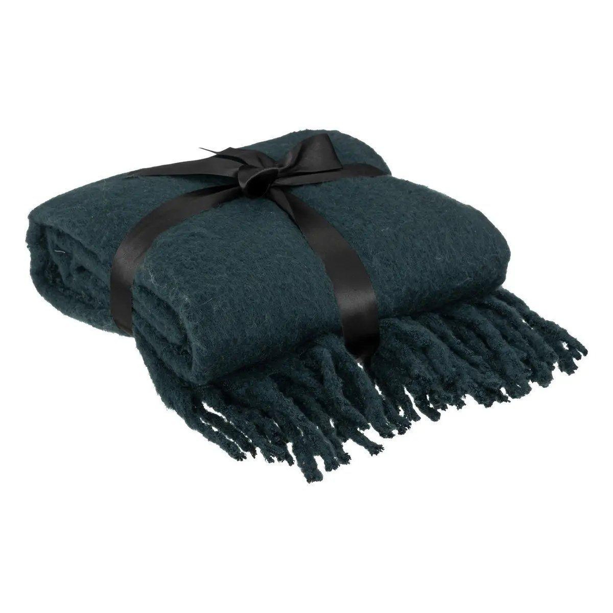 Voir la diapositive 2 : ATMOSPHERA Plaid mohair  kodi  130x180cm bleu