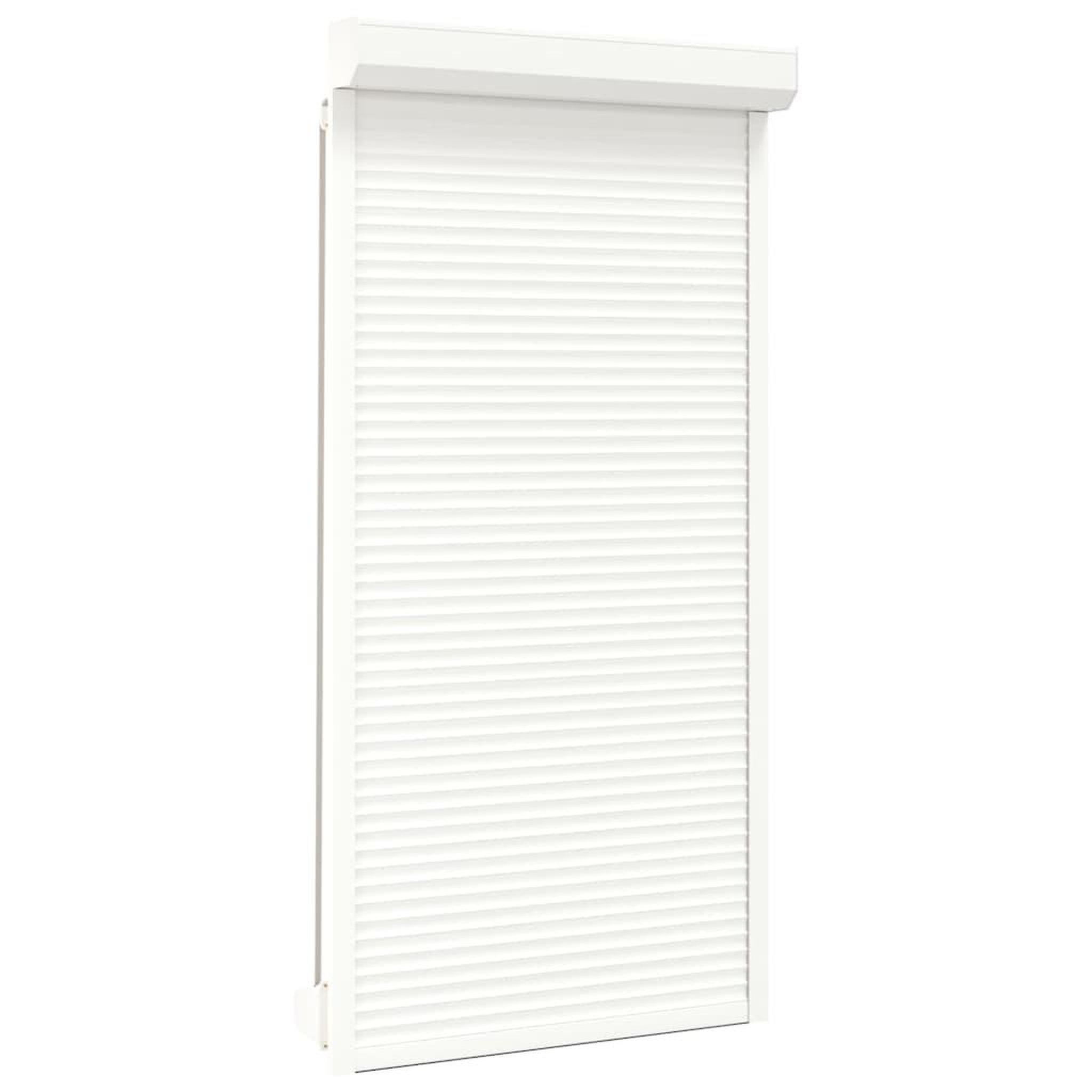 Voir la diapositive 2 : VIDAXL Volet roulant aluminium 110x220 cm blanc