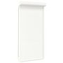 Voir la diapositive 2 : VIDAXL Volet roulant aluminium 110x220 cm blanc