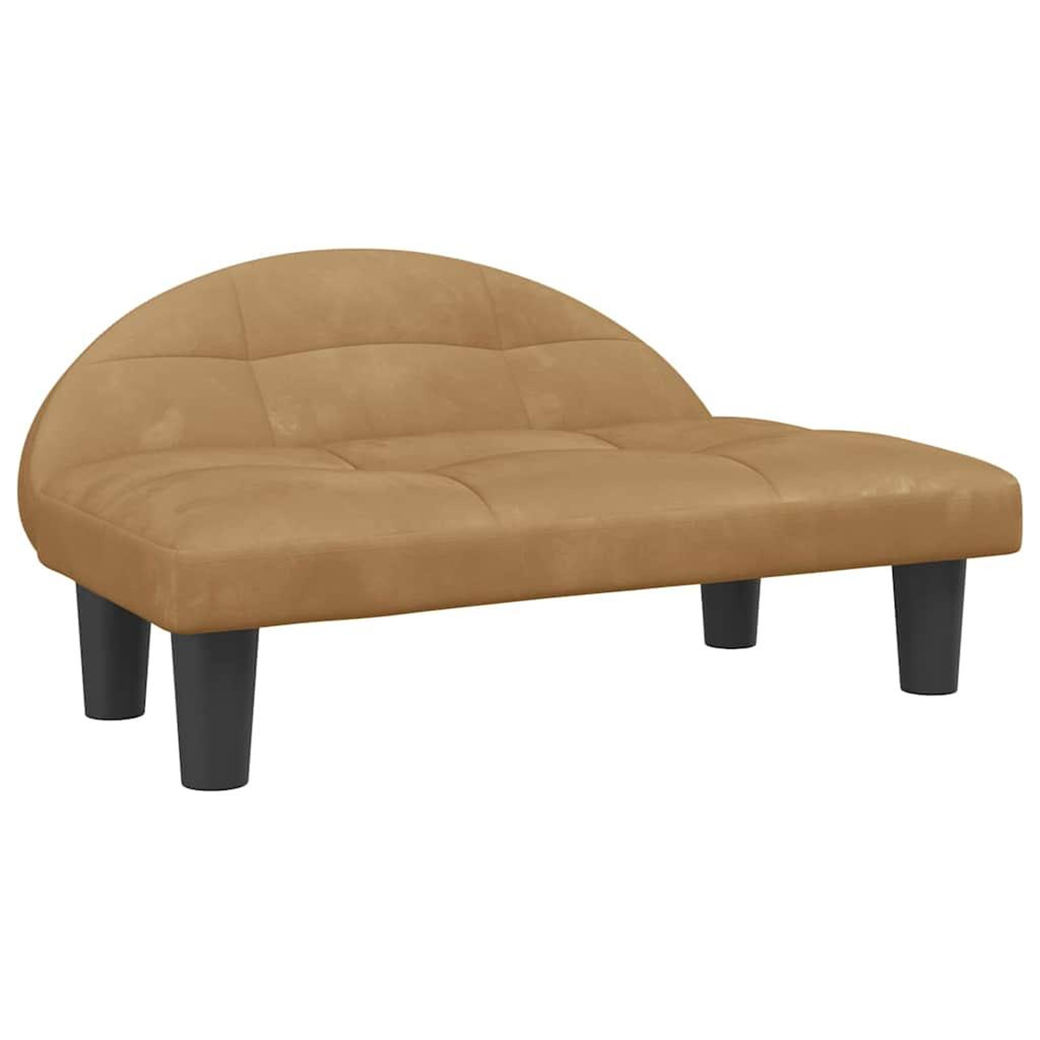 Voir la diapositive 2 : VIDAXL Lit pour chien marron 70x52x30 cm velours