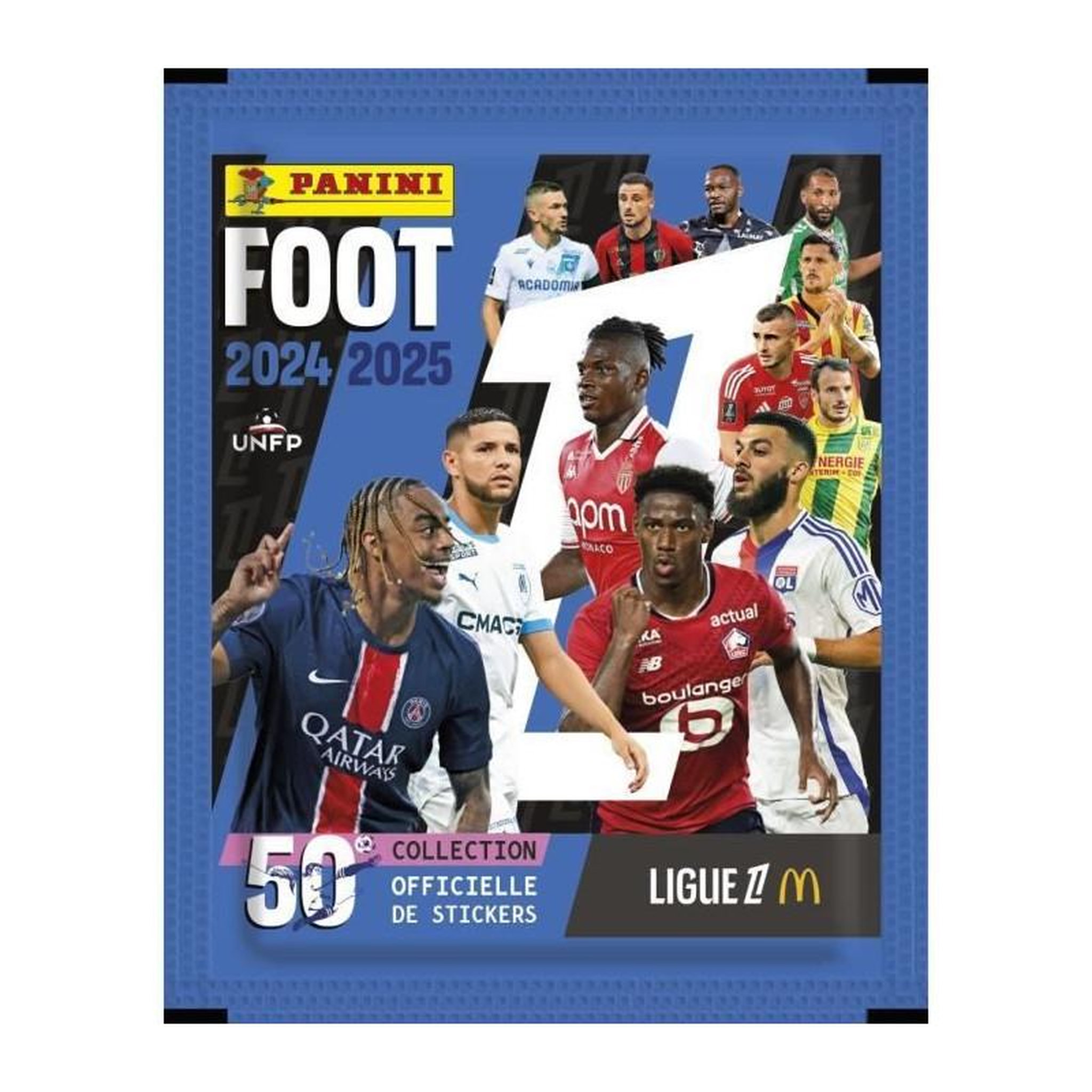 Voir la diapositive 4 : Panini Carte à collectionner Panini Foot 2024 2025 Ligue 1 McDonald s Blister 8 pochettes + 1 sticker EL