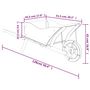Voir la diapositive 6 : VIDAXL Jardiniere brouette 128x45,5x43 cm bois de sapin massif