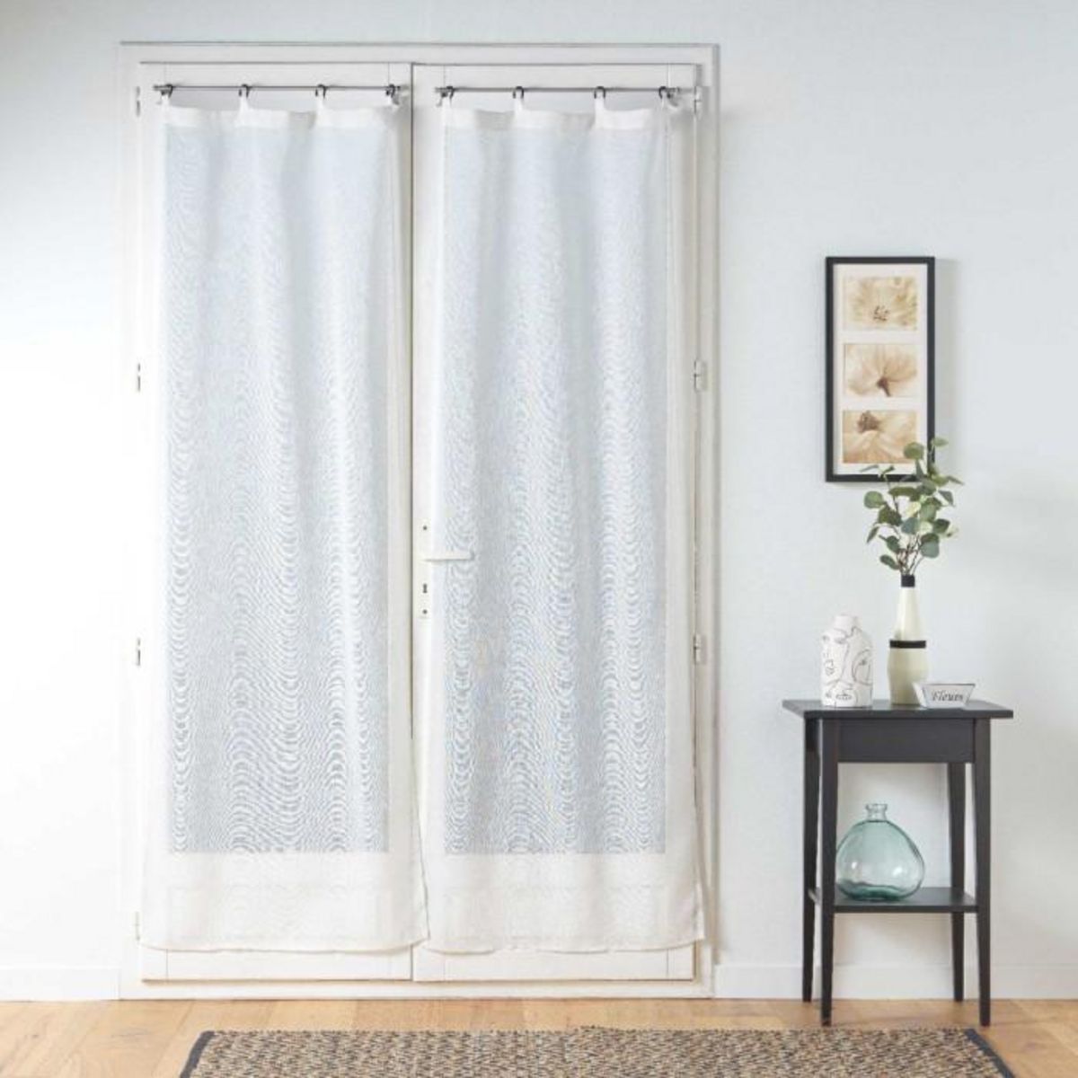 Paris Prix Paire de Voilages à Œillets  Davina  70x200cm Blanc