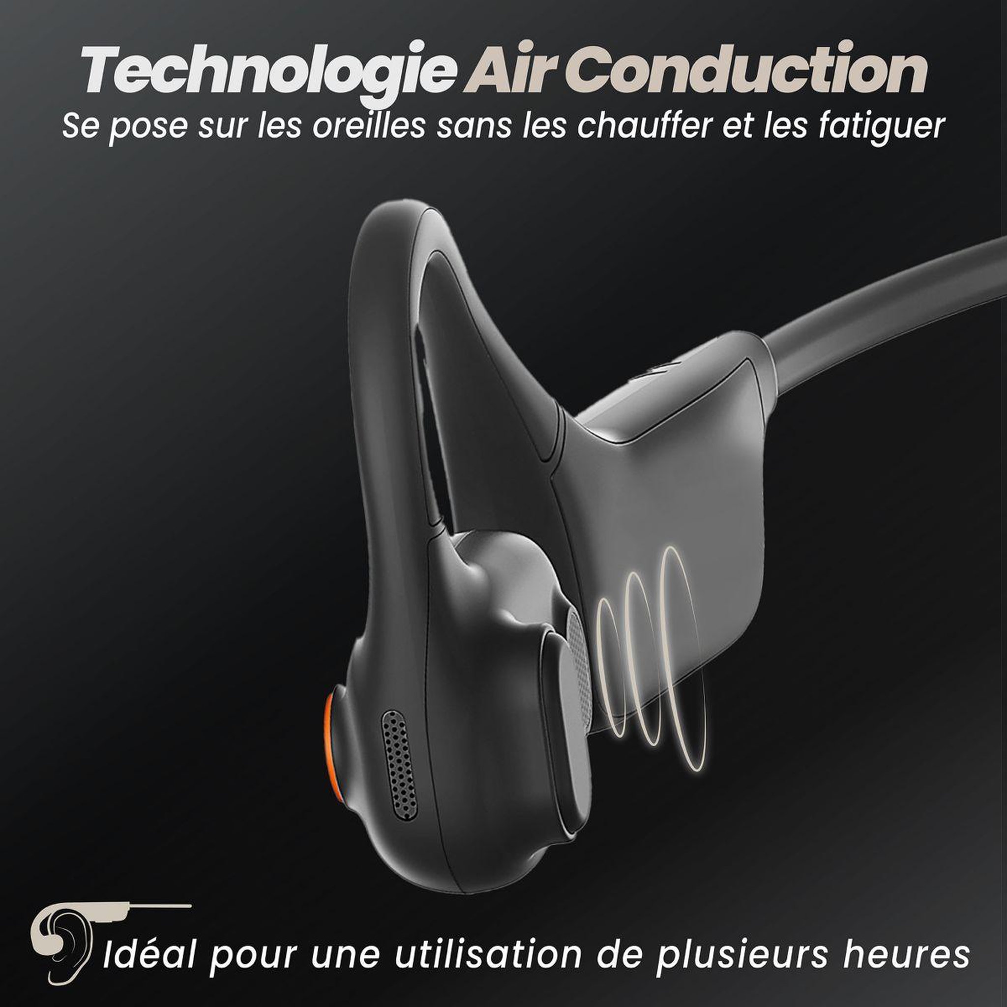 Voir la diapositive 3 : TNB Micro-casque activair air conduction