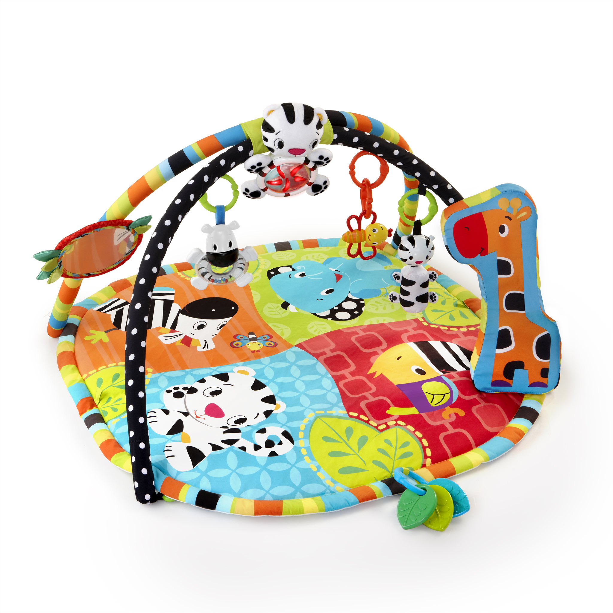 Voir la diapositive 1 : Bright Starts Tapis d'Eveil Spots & Stripes Safari