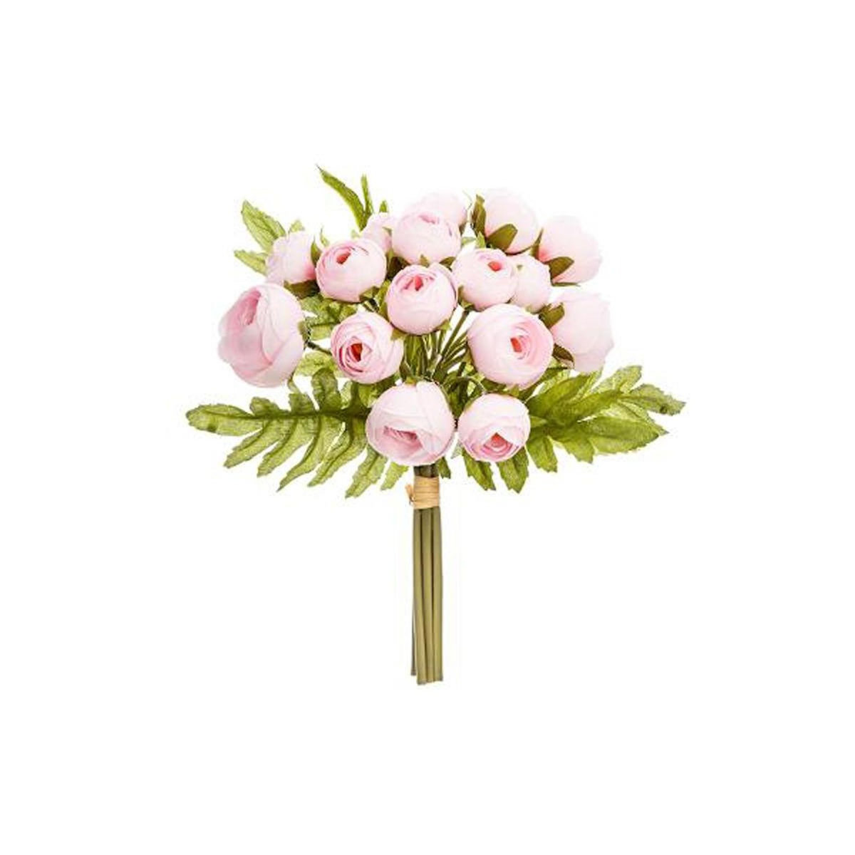 ATMOSPHERA Bouquet de Fleurs  18 Mini Camelia  30cm Rose