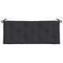 Voir la diapositive 4 : VIDAXL Coussin de banc de jardin noir 120x50x7 cm tissu oxford