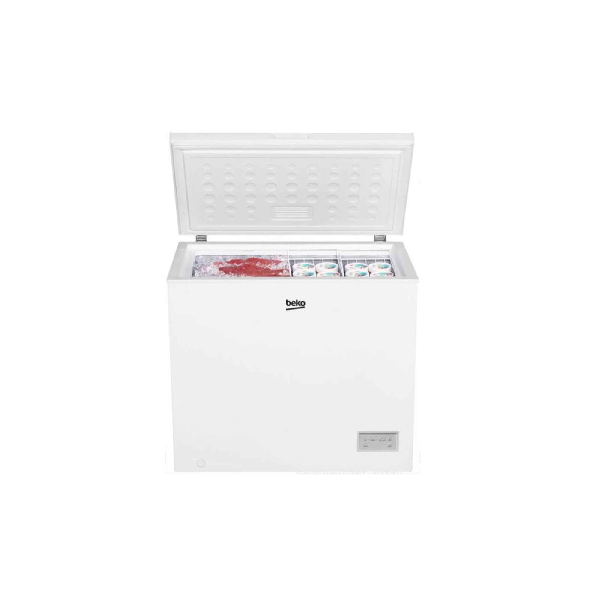 Voir la diapositive 3 : Beko Congélateur coffre 90.5cm 198l - cf200ewn