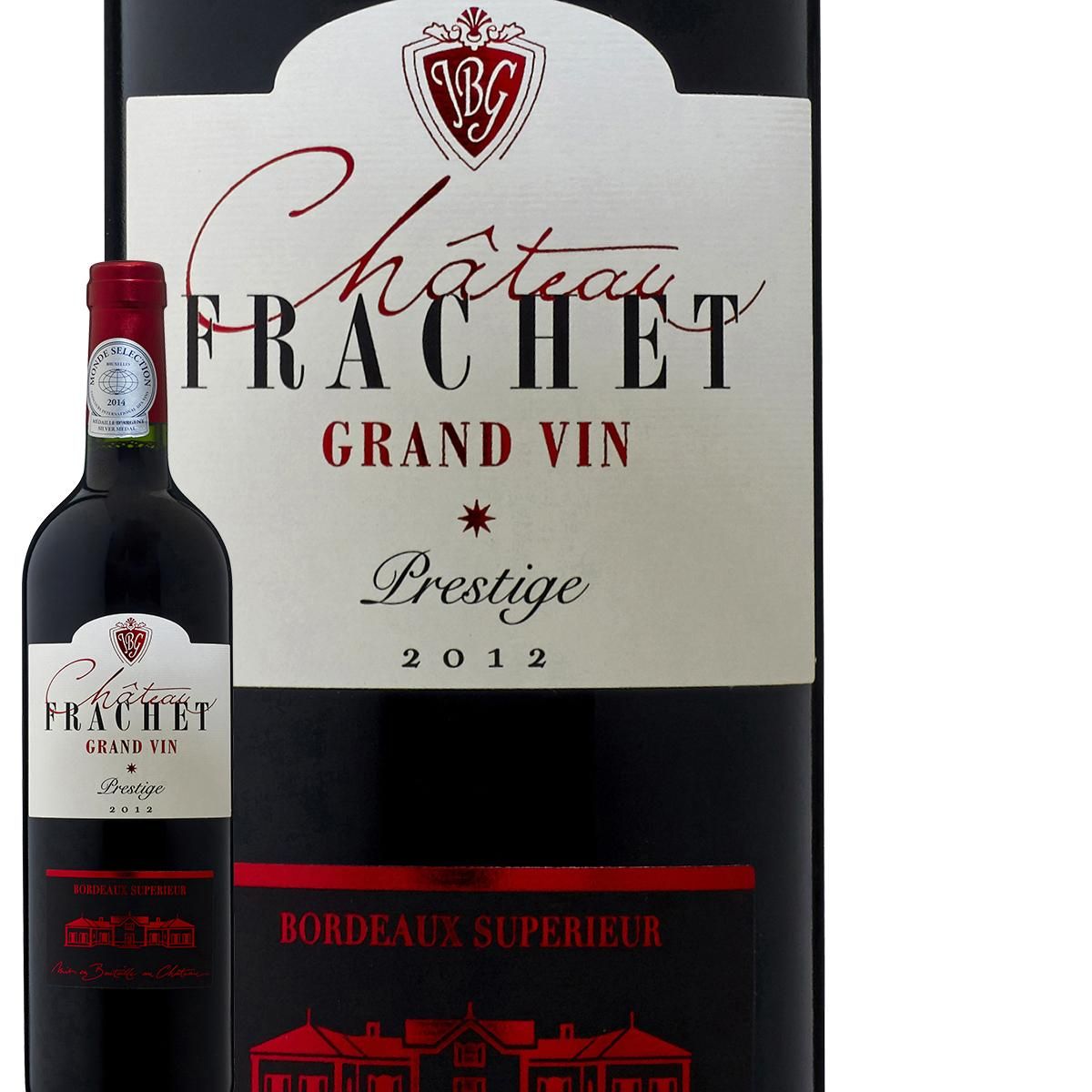 AUCHAN Château Frachet Prestige Bordeaux Supérieur Rouge 2012