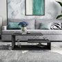 Voir la diapositive 2 : Habitat et Jardin Table basse en bois  Cayenne  - 100 x 50 x 40 cm - Gris anthracite
