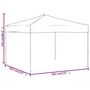 Voir la diapositive 6 : VIDAXL Tente de reception pliable Noir 3x3 m
