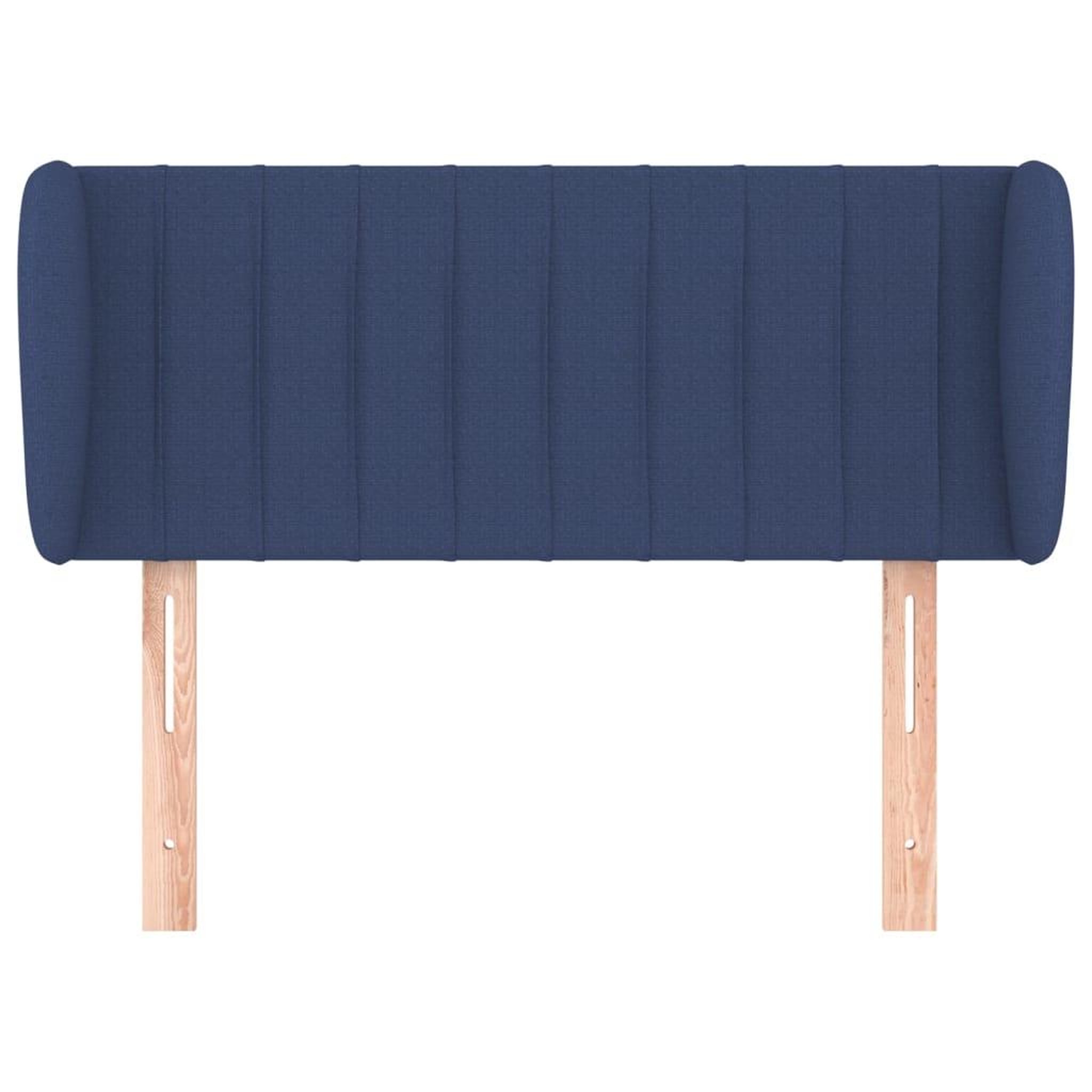 Voir la diapositive 3 : VIDAXL Tete de lit avec oreilles Bleu 103x23x78/88 cm Tissu