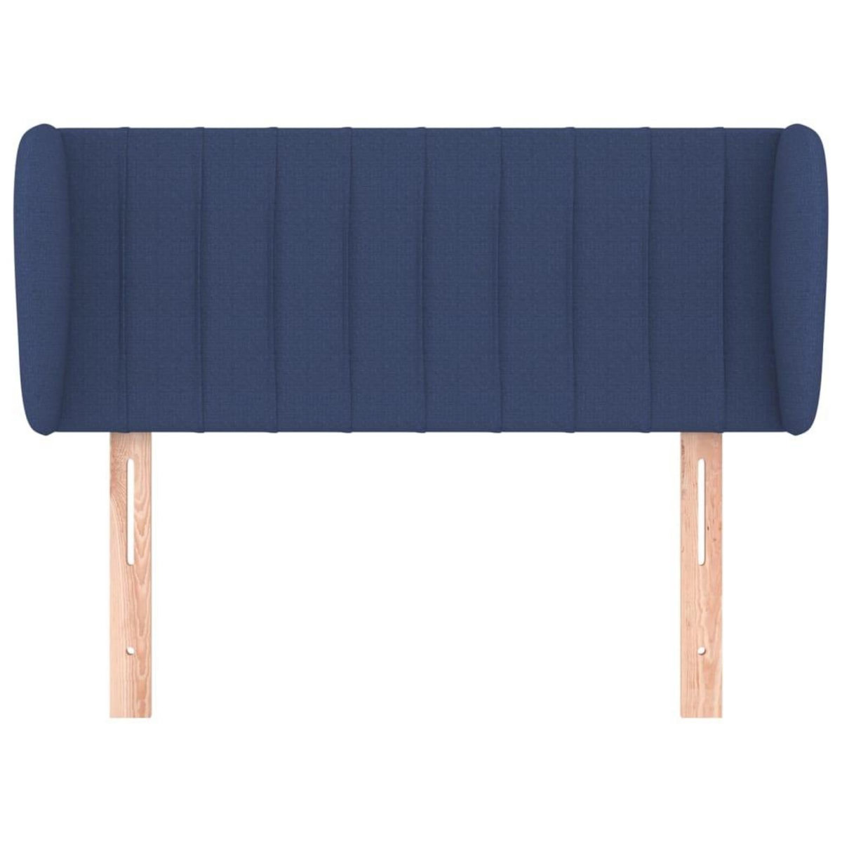 VIDAXL Tete de lit avec oreilles Bleu 103x23x78/88 cm Tissu