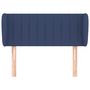 Voir la diapositive 3 : VIDAXL Tete de lit avec oreilles Bleu 103x23x78/88 cm Tissu