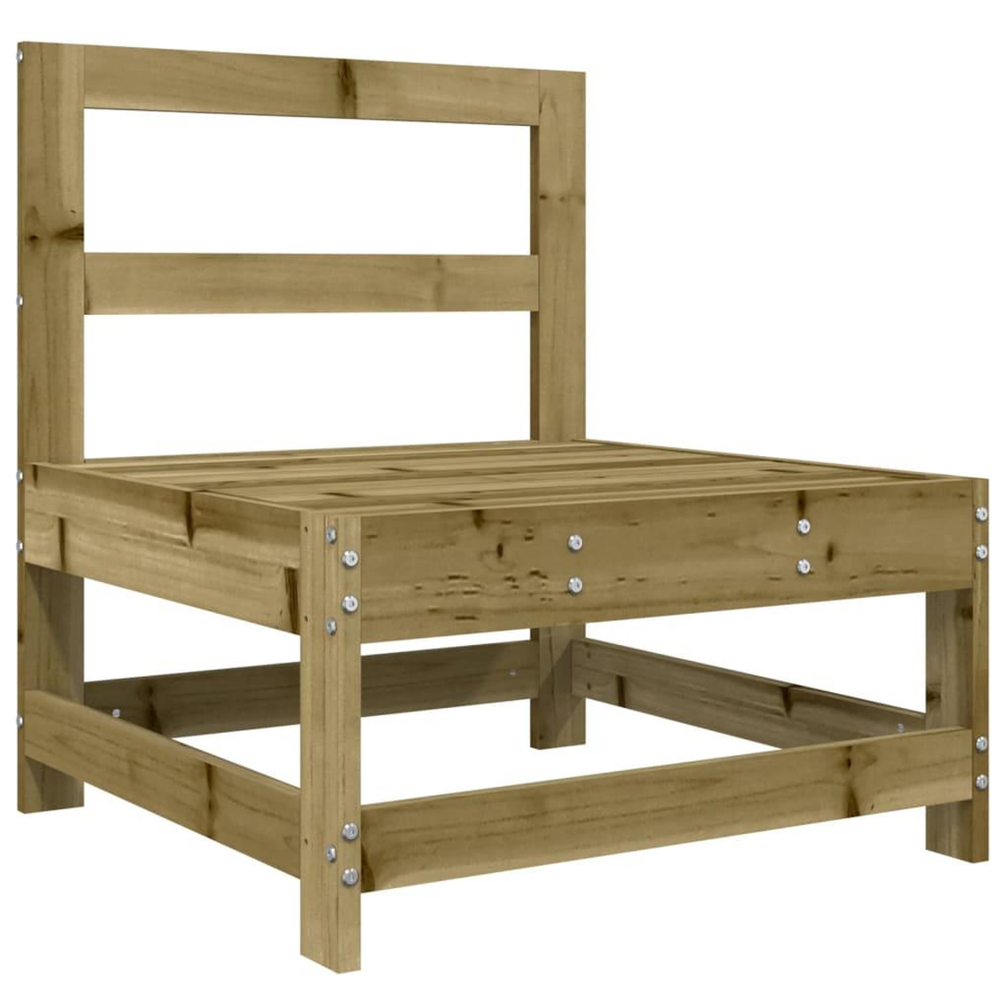 Voir la diapositive 5 : VIDAXL Salon de jardin 5 pcs bois de pin impregne