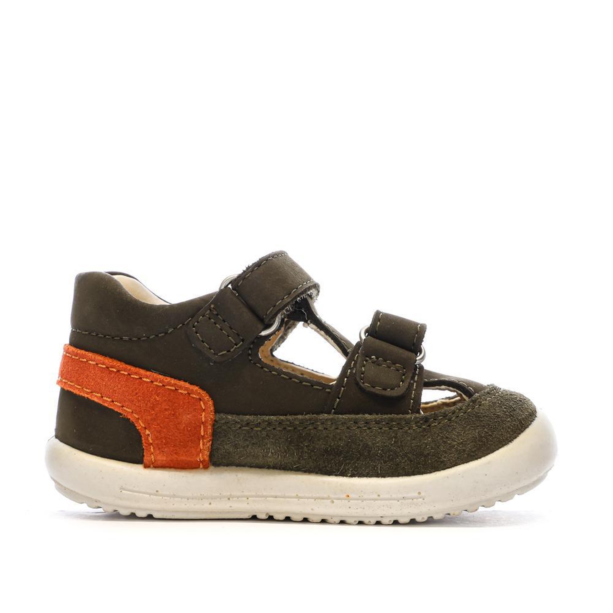 Voir la diapositive 2 : Kickers Sandales Kaki Garçon Kickers Salome