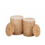 Voir la diapositive 2 : Paris Prix Lot de 2 Paniers avec Couvercle  Linge  55cm Naturel