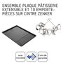 Voir la diapositive 4 : ZENKER Ensemble avec plaque à pâtisserie extensible et 9 emporte-pièces sur cintre Zenker