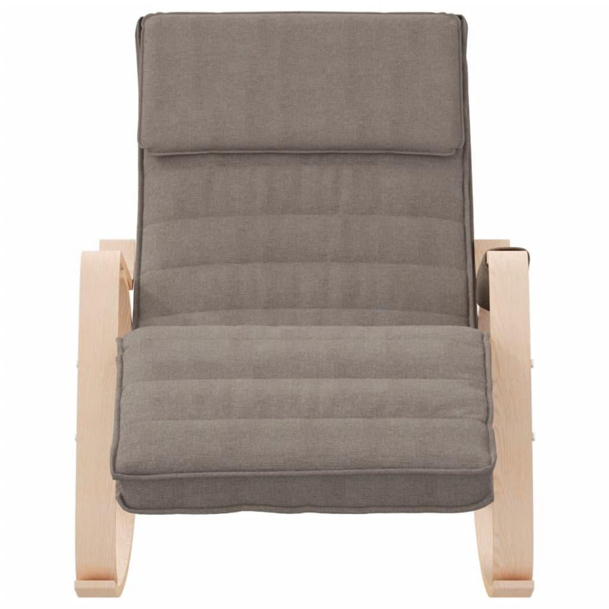 VIDAXL Chaise a bascule Taupe Tissu