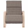 Voir la diapositive 3 : VIDAXL Chaise a bascule Taupe Tissu