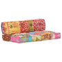 Voir la diapositive 1 : VIDAXL Pouf Patchwork Tissu