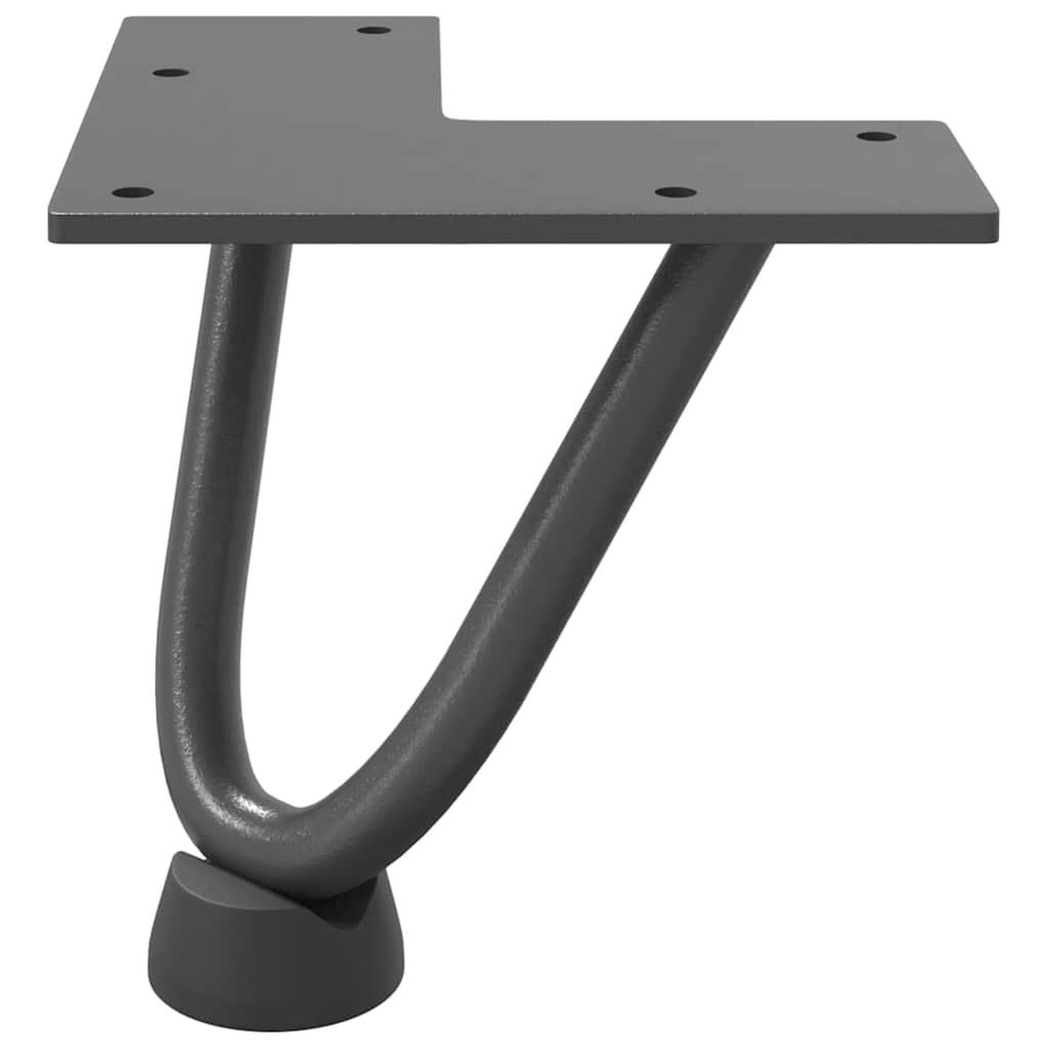 Voir la diapositive 5 : VIDAXL Pieds de table en forme d'epingle a cheveux 4 pcs anthracite