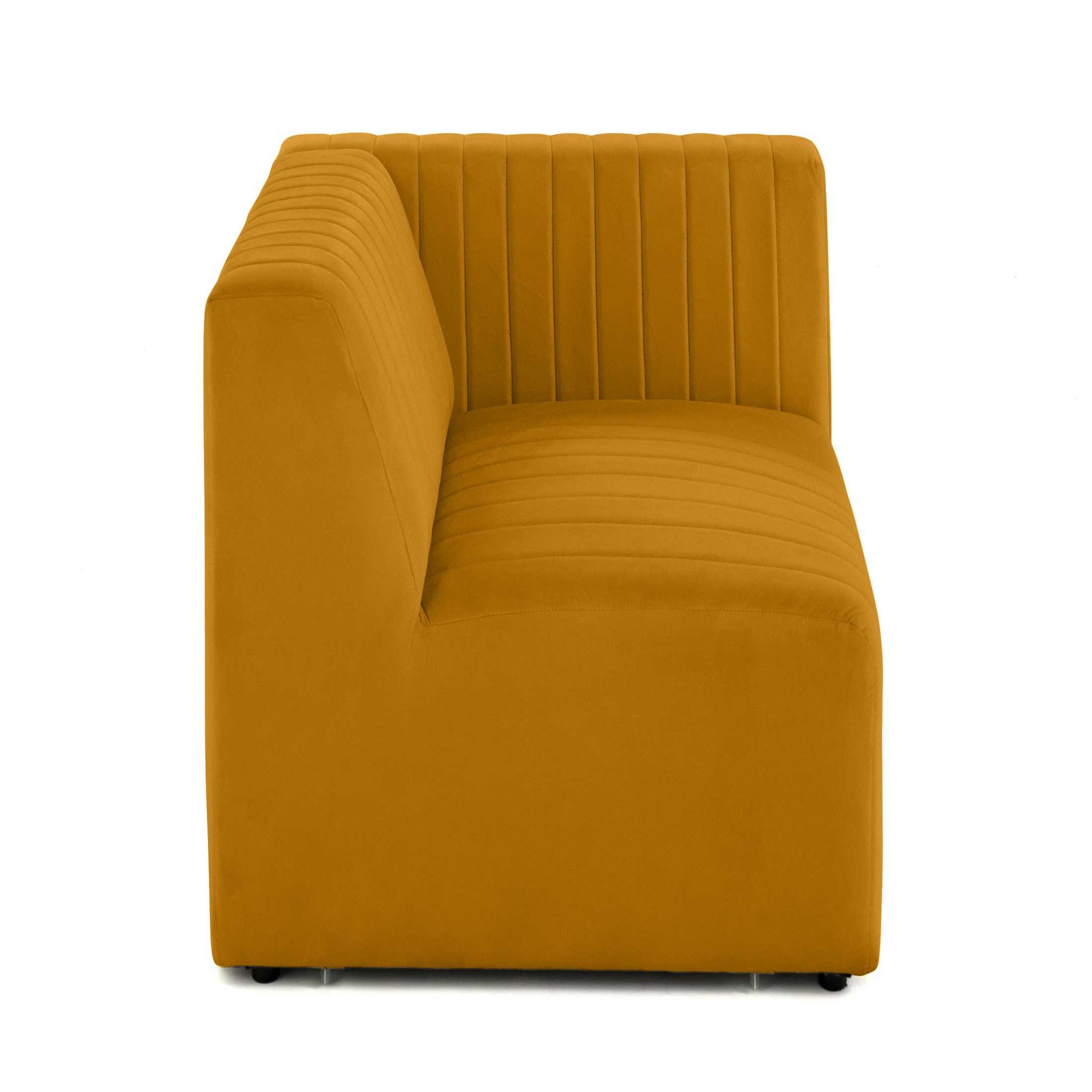 Voir la diapositive 1 : LISA DESIGN Nova - module d'assise droit - en velours