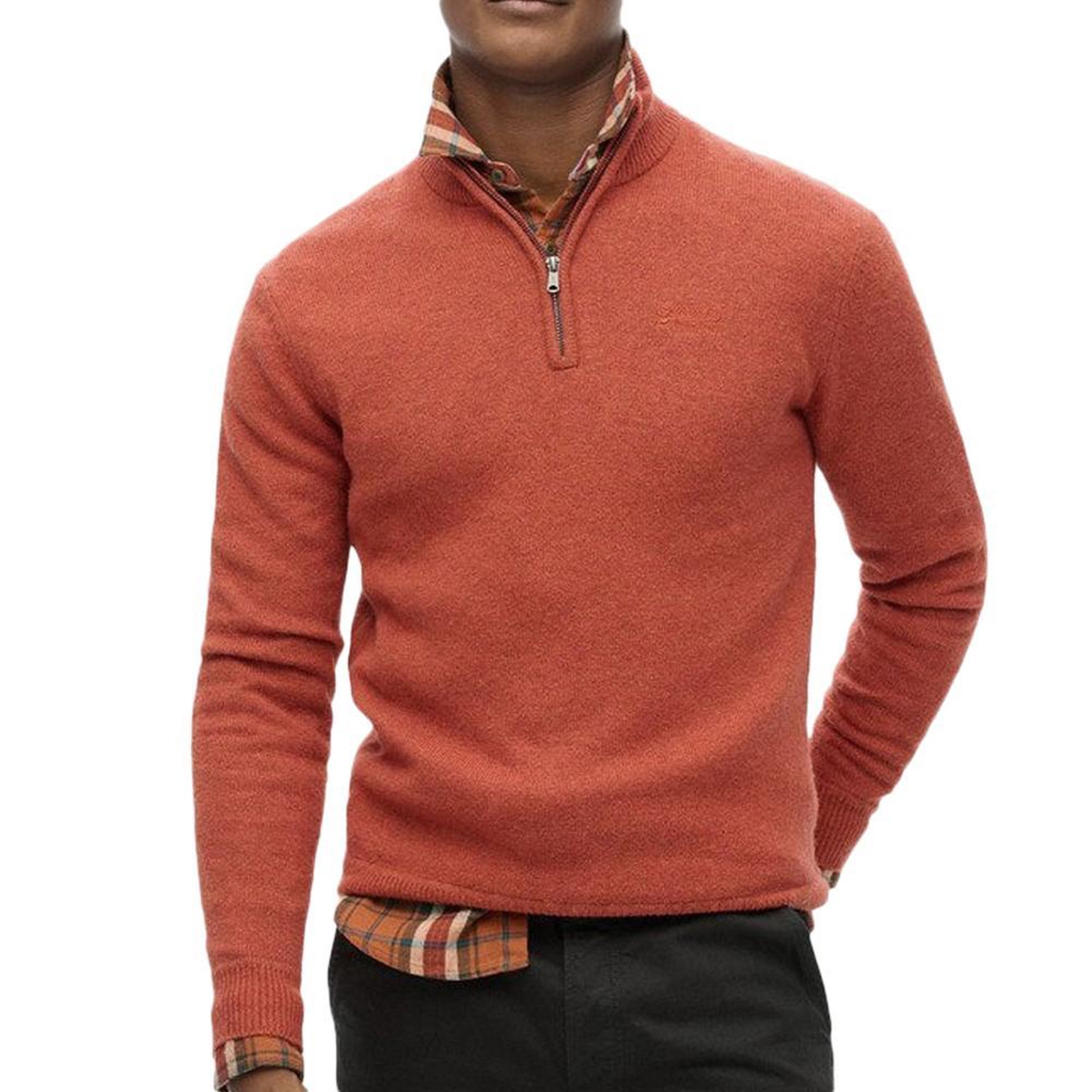 SUPERDRY Pull orange homme superdry essential. Coloris disponibles : Orange