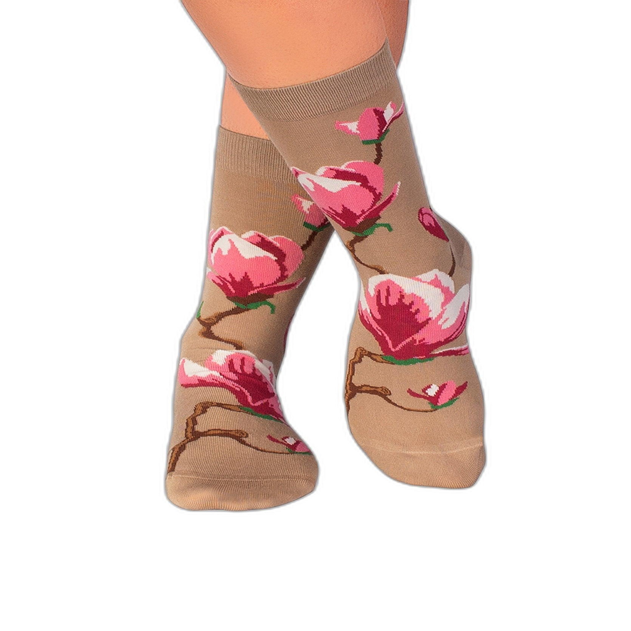 PIRIN HILL Chaussettes en bambou magnolia. Coloris disponibles : Rose