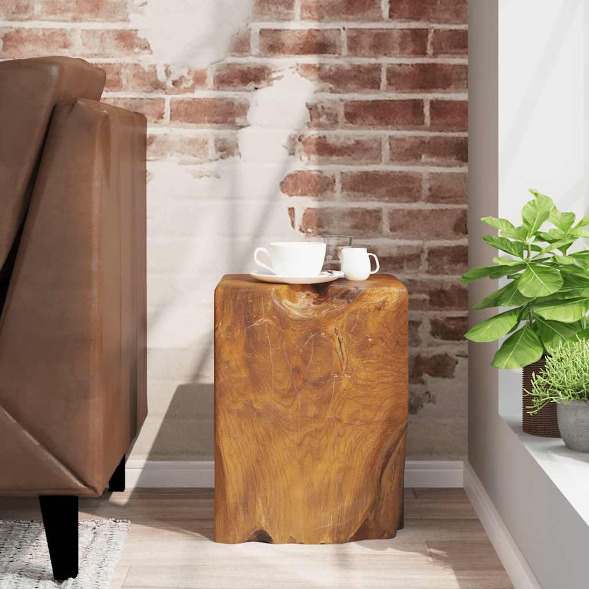 Voir la diapositive 2 : VIDAXL Tabouret Bois de teck massif
