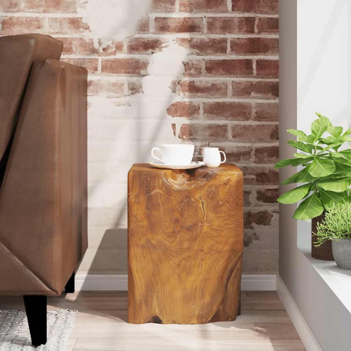 VIDAXL Tabouret Bois de teck massif