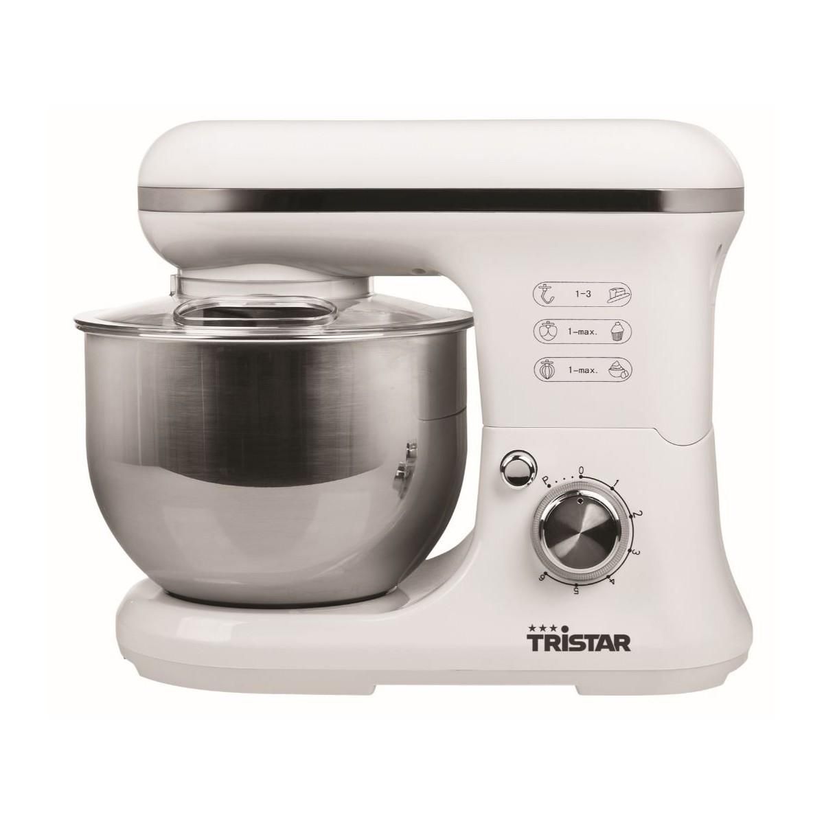 TRISTAR Robot multifonction 1200W Cuve 5 litres MX-4817 Blanc Accessoires TRISTAR