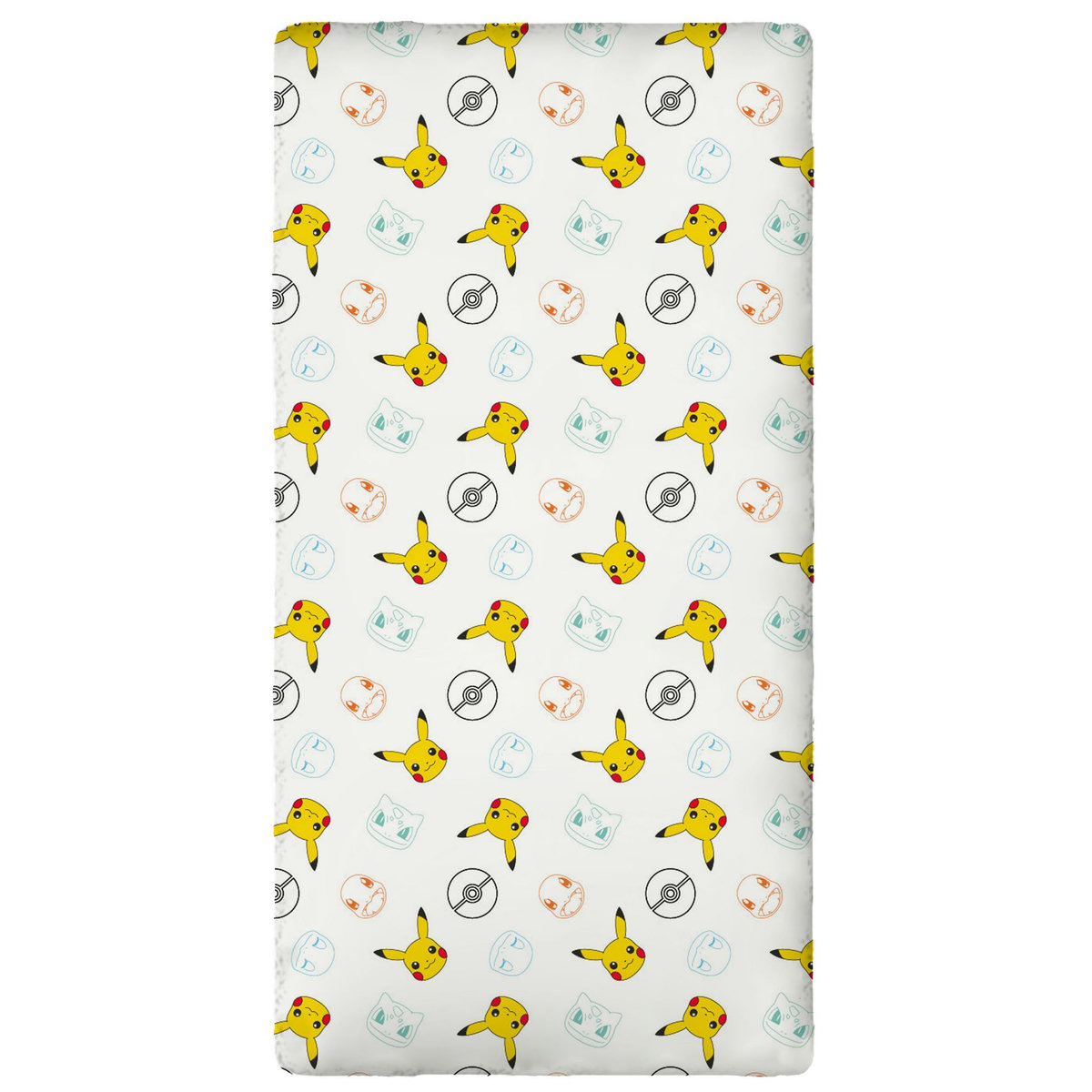 POKEMON Drap housse enfant en coton 54 fils POKEMON