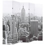 Voir la diapositive 2 : VIDAXL Cloison de separation pliable 200x170 cm New York Noir et blanc