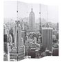 Voir la diapositive 2 : VIDAXL Cloison de separation pliable 200x170 cm New York Noir et blanc
