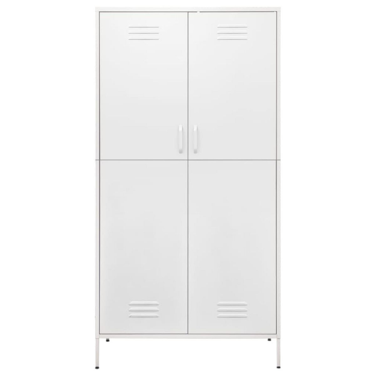 VIDAXL Garde-robe Blanc 90x50x180 cm Acier