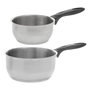 Voir la diapositive 1 : FIVE Lot de 2 Casseroles en Inox  Tyo  35cm Argent