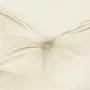 VIDAXL Coussin de banc de jardin blanc creme 180x50x7 cm tissu oxford
