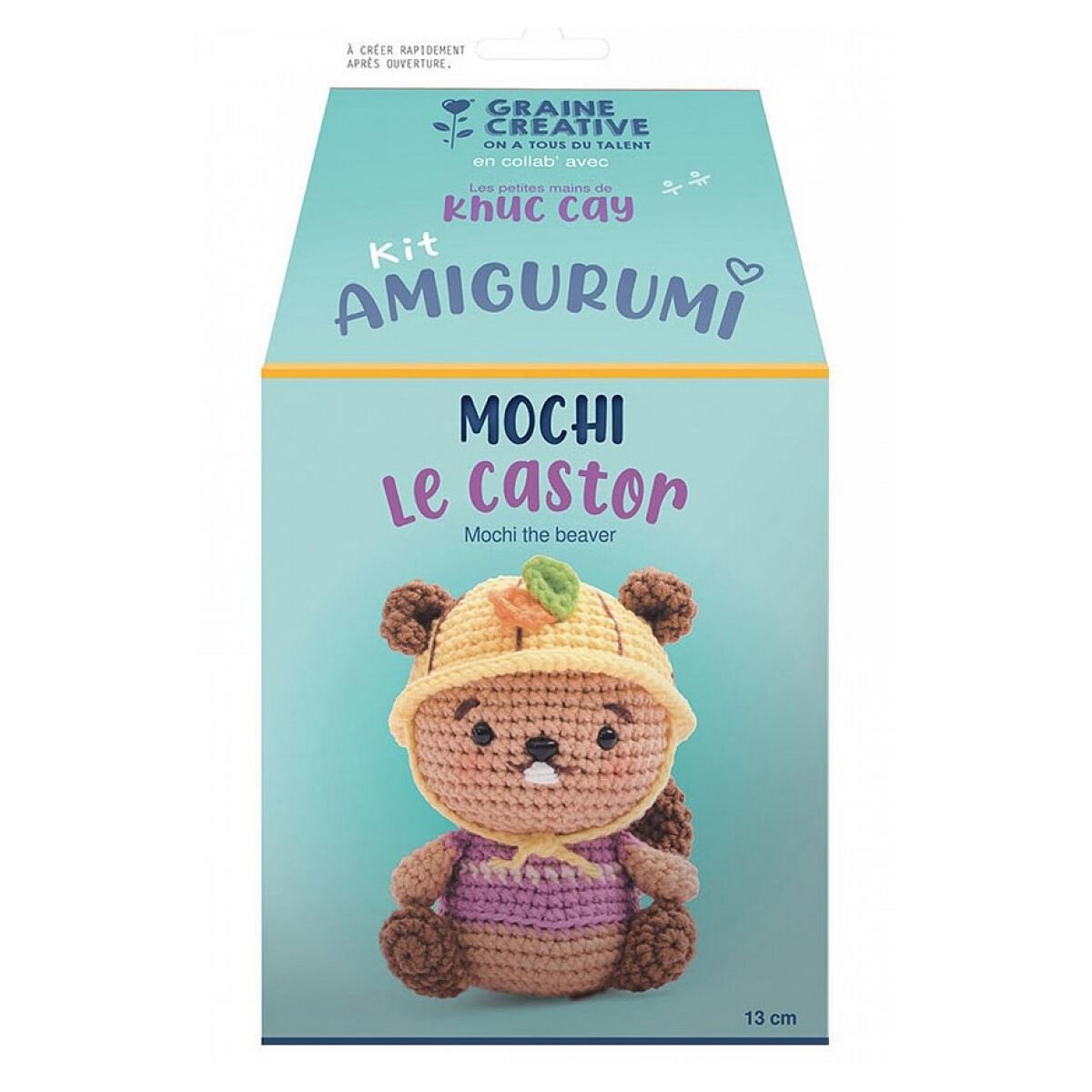Graine créative Kit Amigurumi Castor crochet
