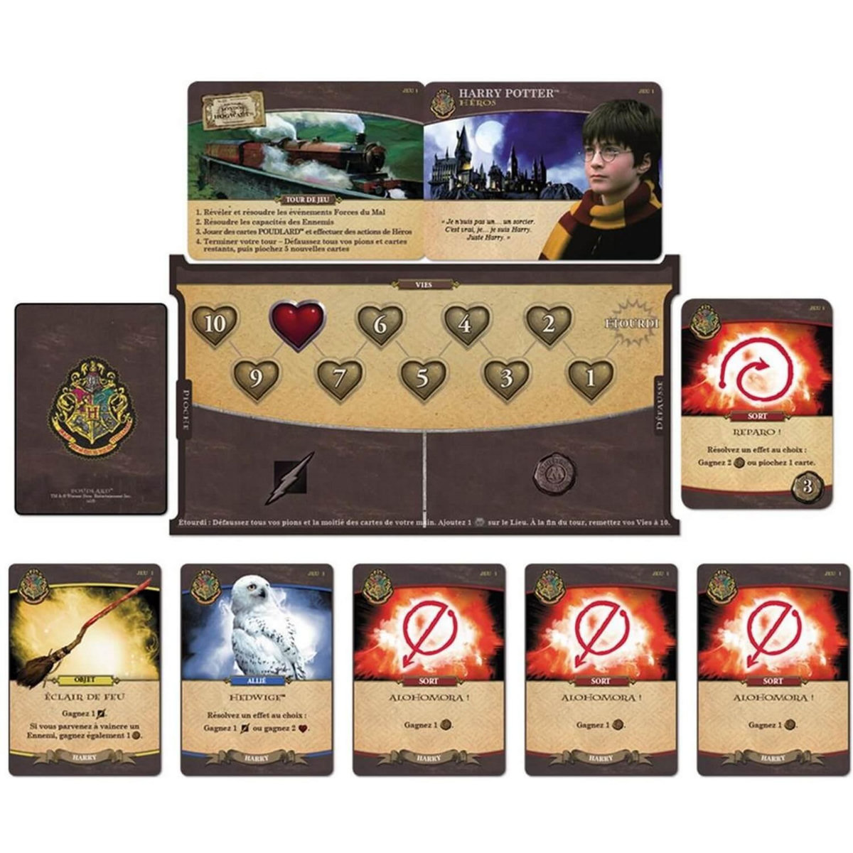 Asmodee HARRY POTTER : BATAILLE À POUDLARD, Papeterie