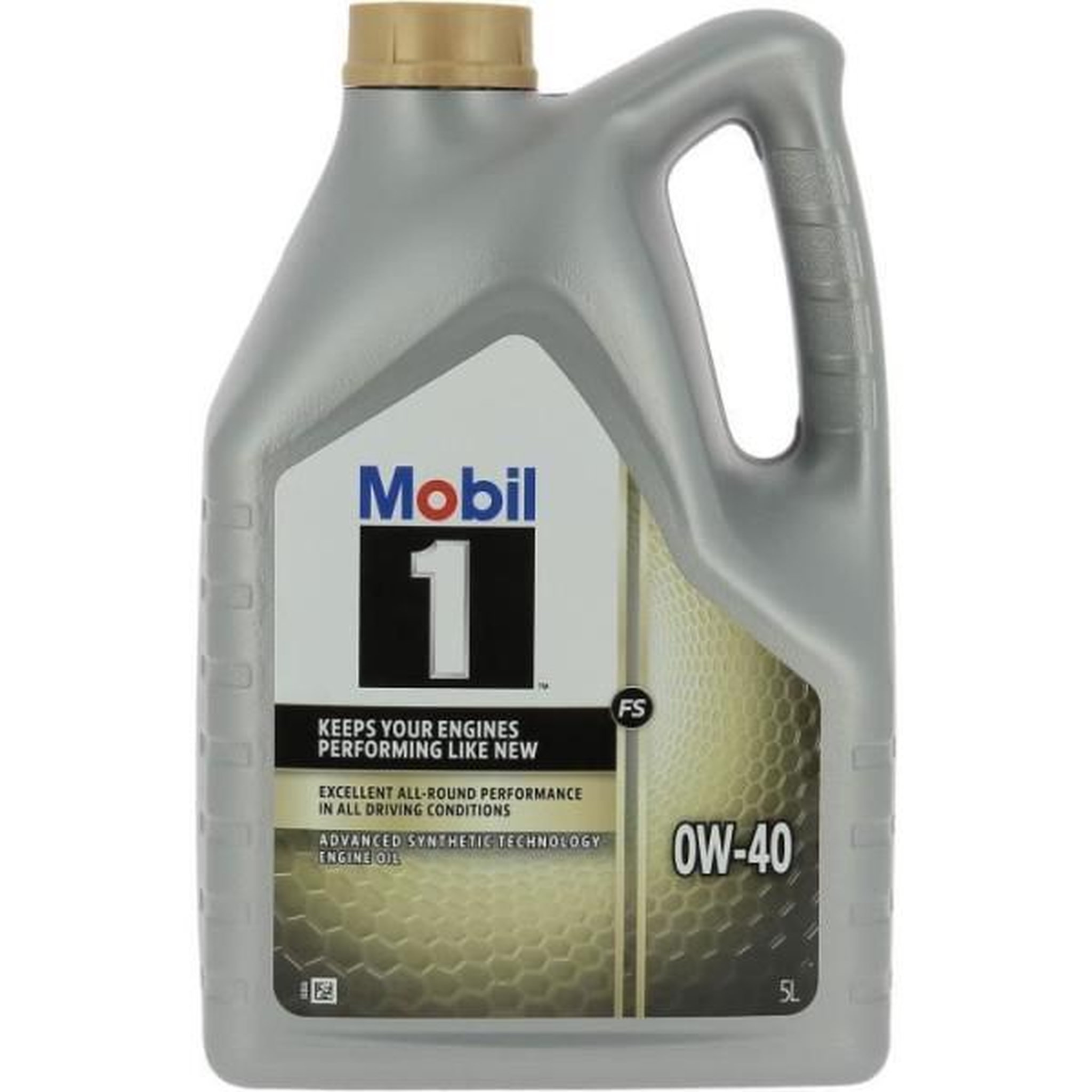 MOBIL Bidon huile de moteur - MOBIL1 - 0W-40 FS - 5 L - 4 saisons