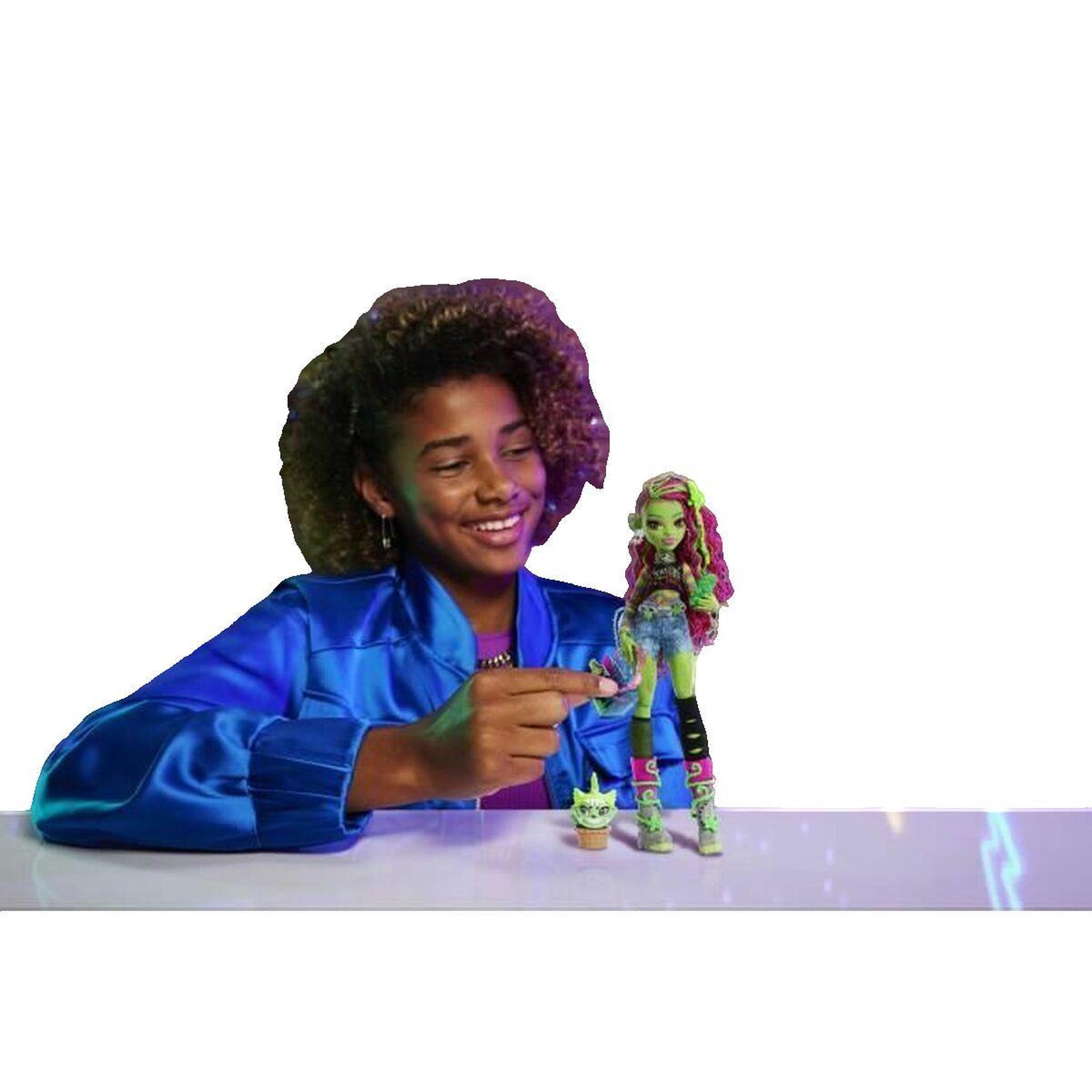 Voir la diapositive 2 : MATTEL Poupée Monster High Mattel Venus McFlytrap verte tendre