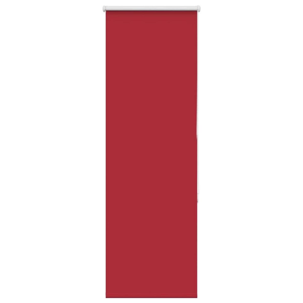 VIDAXL Store enrouleur occultant rouge largeur du tissu 35,7 cm