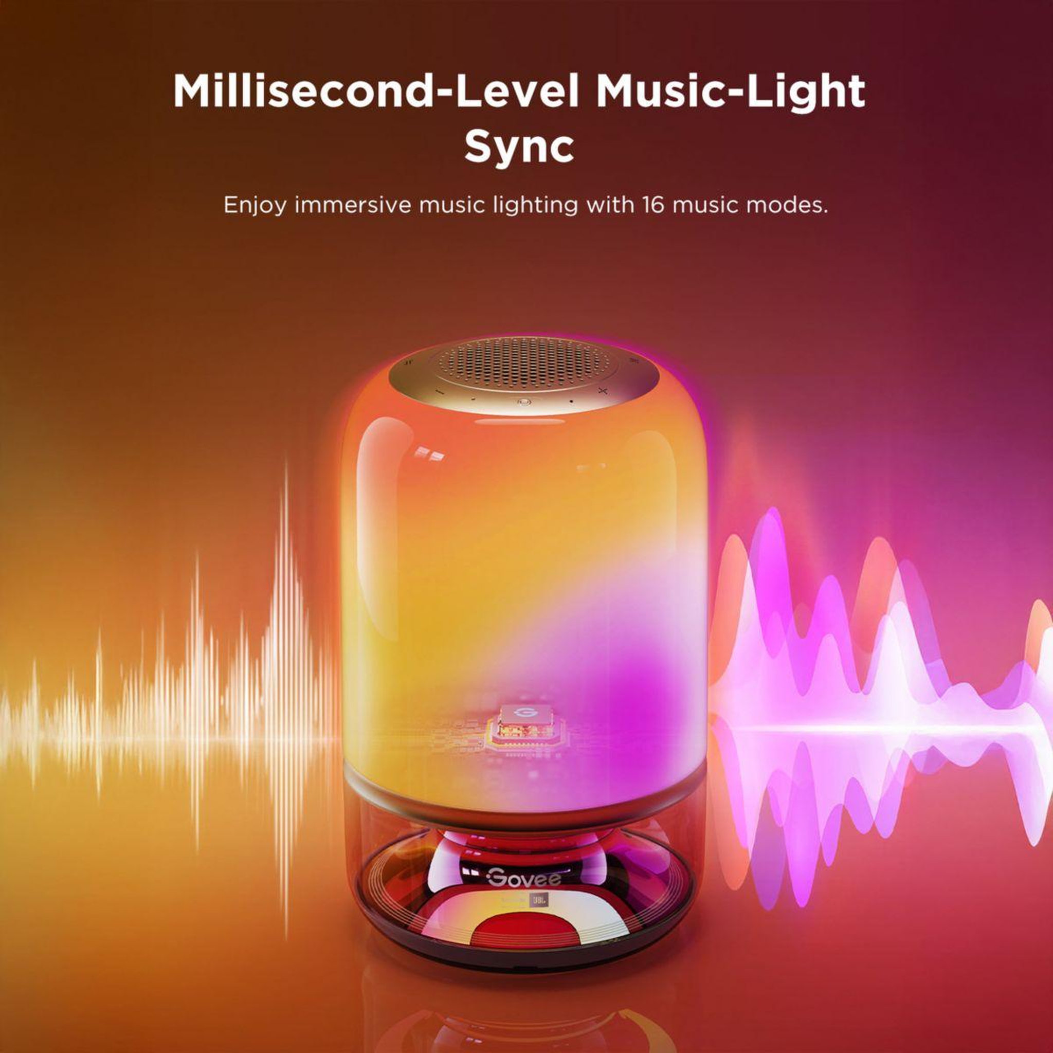 Voir la diapositive 3 : GOVEE Lampe connectée Lampe de table 2 Pro avec son JBL