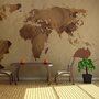 Voir la diapositive 1 : Paris Prix Papier Peint  Tea Map of the World II  450x270cm
