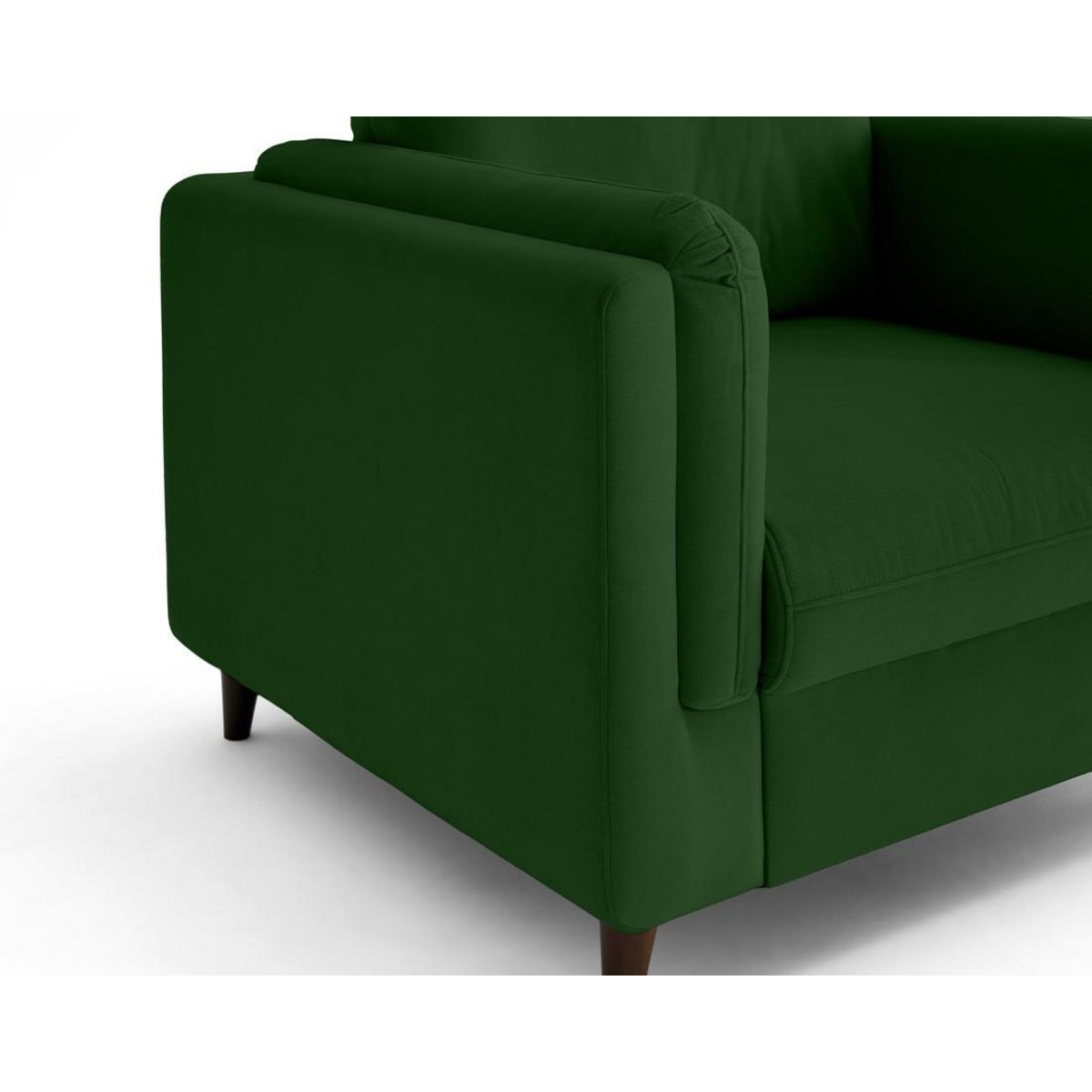 LISA DESIGN Brooke - fauteuil en velours pieds en bois