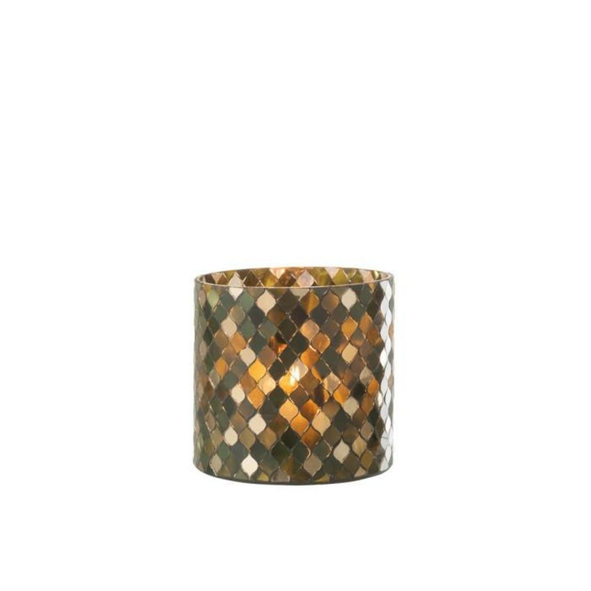 Paris Prix Photophore Déco Mosaïque  Tom  15cm Vert