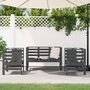 Voir la diapositive 3 : VIDAXL Salon de jardin 3 pcs gris bois massif de pin